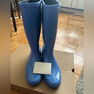 Ugg Rain Boots, never been worn, new in box! Size 9,  in beautiful sky blue!